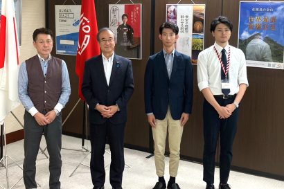 【ニイガタコラボレーターズ】地域おこし協力隊の3人が新潟県の花角知事に活動報告、「学びながら作り上げていきたい」