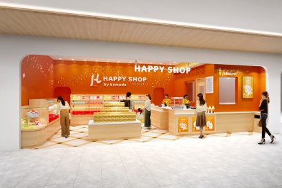 【全国初の亀田製菓ファクトリーショップ】「HAPPY SHOP」がCoCoLo新潟に3月27日オープン、店舗限定商品とキッチンメニューで新潟から「ハッピー」を届ける