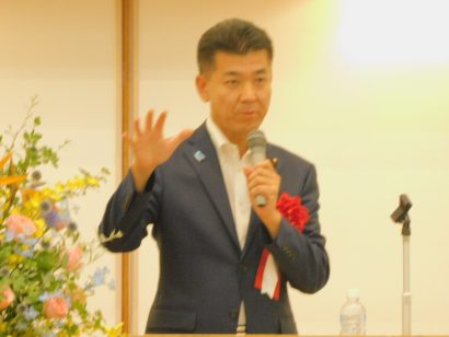 【立憲の泉代表が来県】「ずるい政治を許してはいけない」 米山隆一衆院議員の総決起集会で（新潟県長岡市）