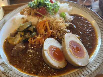 【キシャメシ】営業時間は日の入りまで、粋なおしゃれカフェでいただくスパイスカレー（新潟市西蒲区）